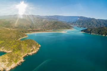 Abel Tasman Nelson Helicopter Trip to Awaroa Beach