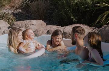 Family Friendly Hot Pools with Alpine Views