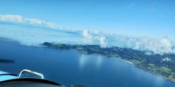 Flight from Great Barrier Island to Whangarei