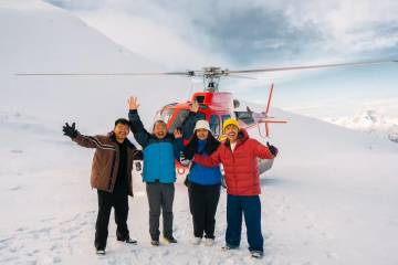Helicopter Snow Landing Experience