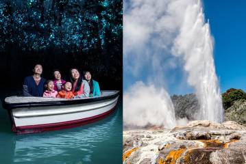 Waitomo Caves & Rotorua including Te Puia Tour