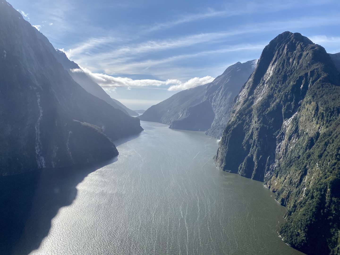 80 minute scenic flight out to Milford Sound ex Queenstown
