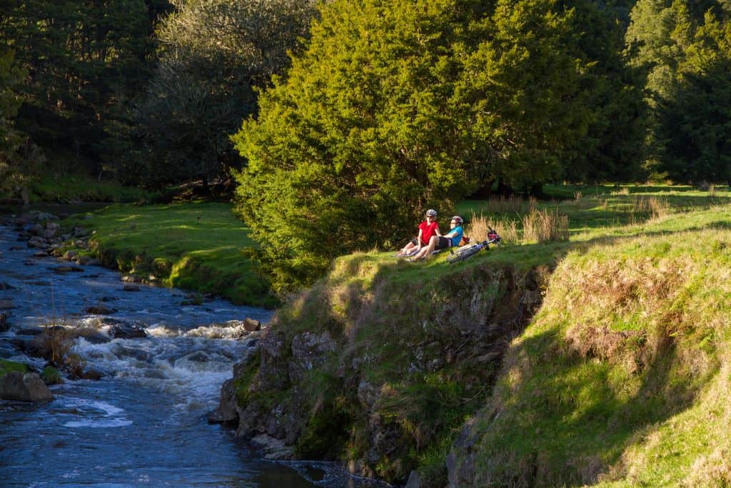 Northlands Twin Coast Cycle Trail has Beautiful farms and riverside views