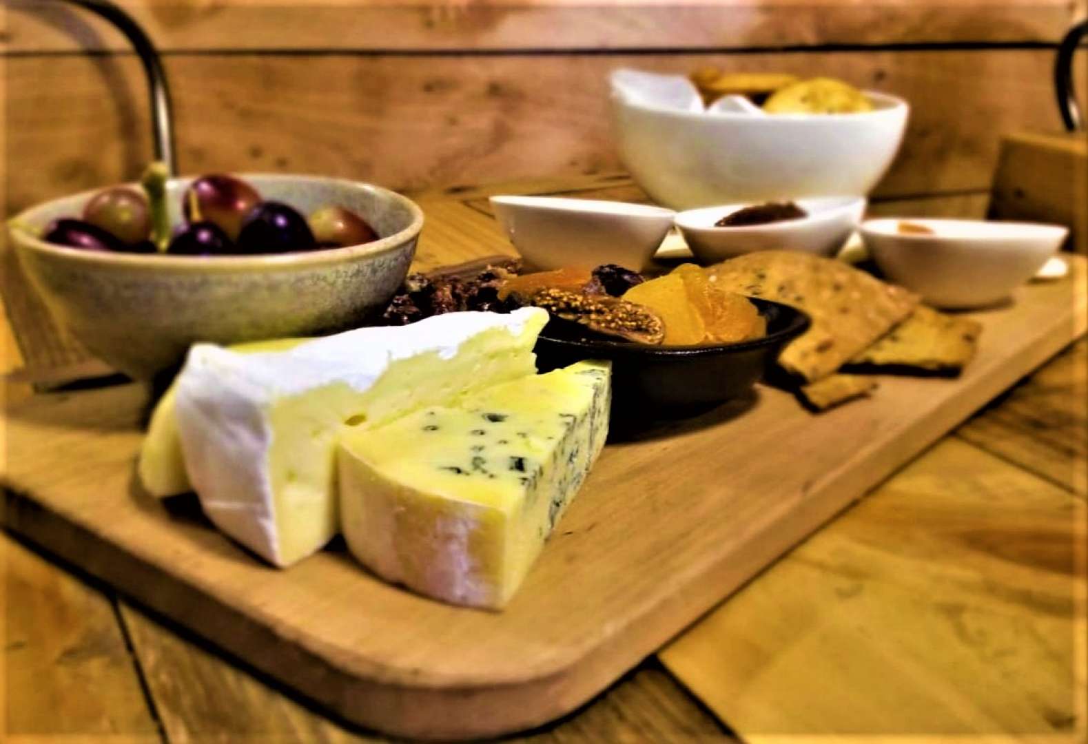 A lovely cheeseboard will acompany one of the wine tastings.