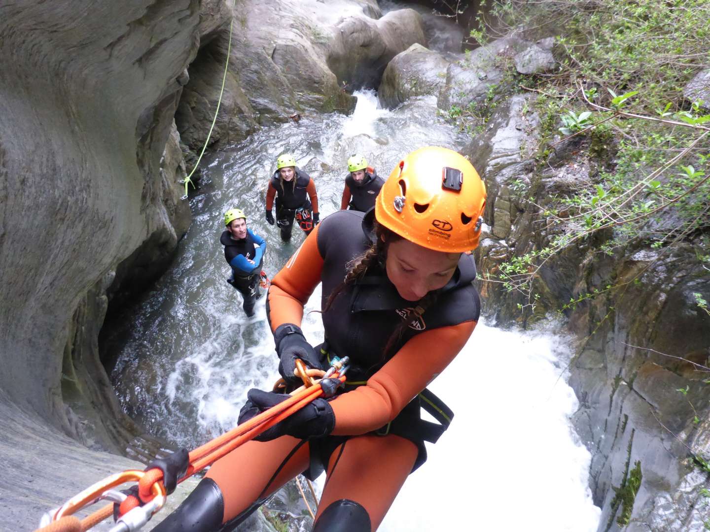 Abseil Waterfalls and Slide Natural Waterslides