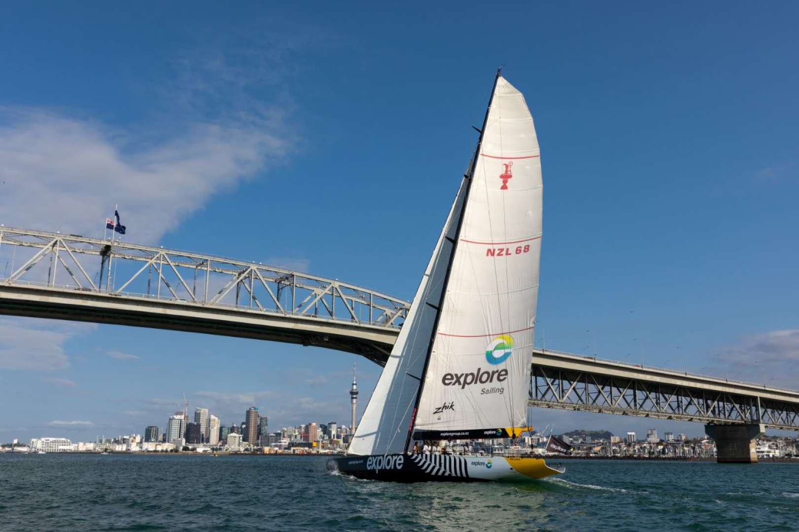 An Authentic America's Cup Yacht on Auckland�s Waitemata Harbour