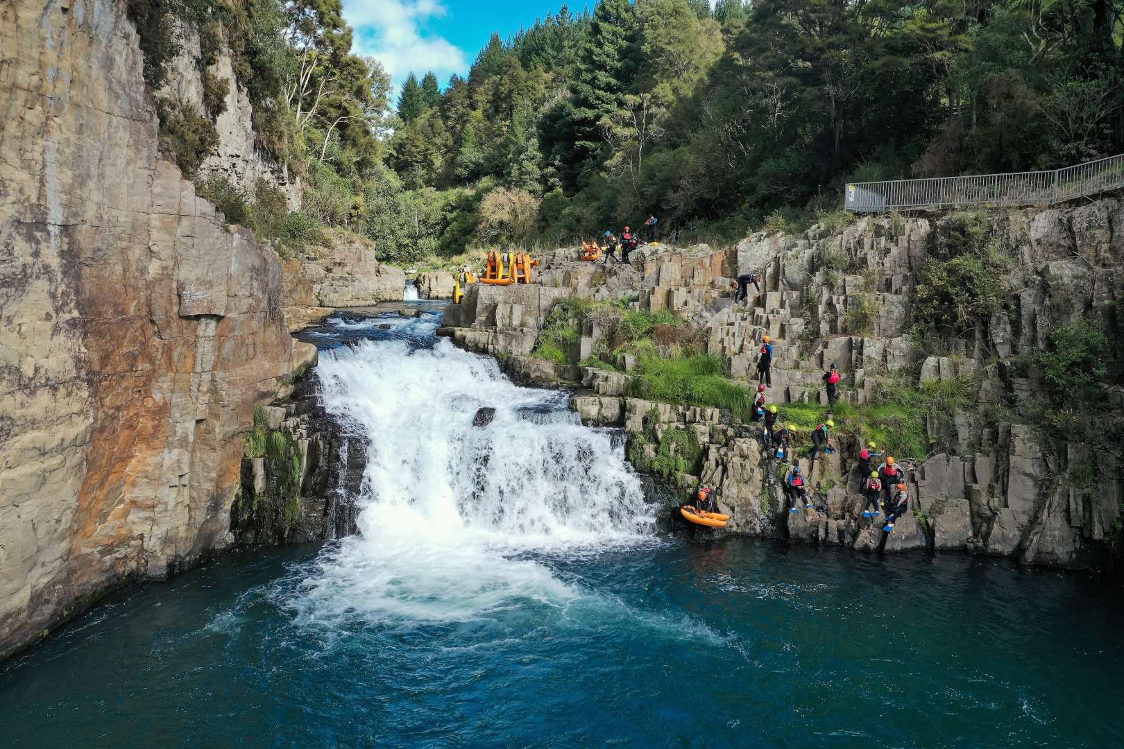 Aniwhenua Falls from above