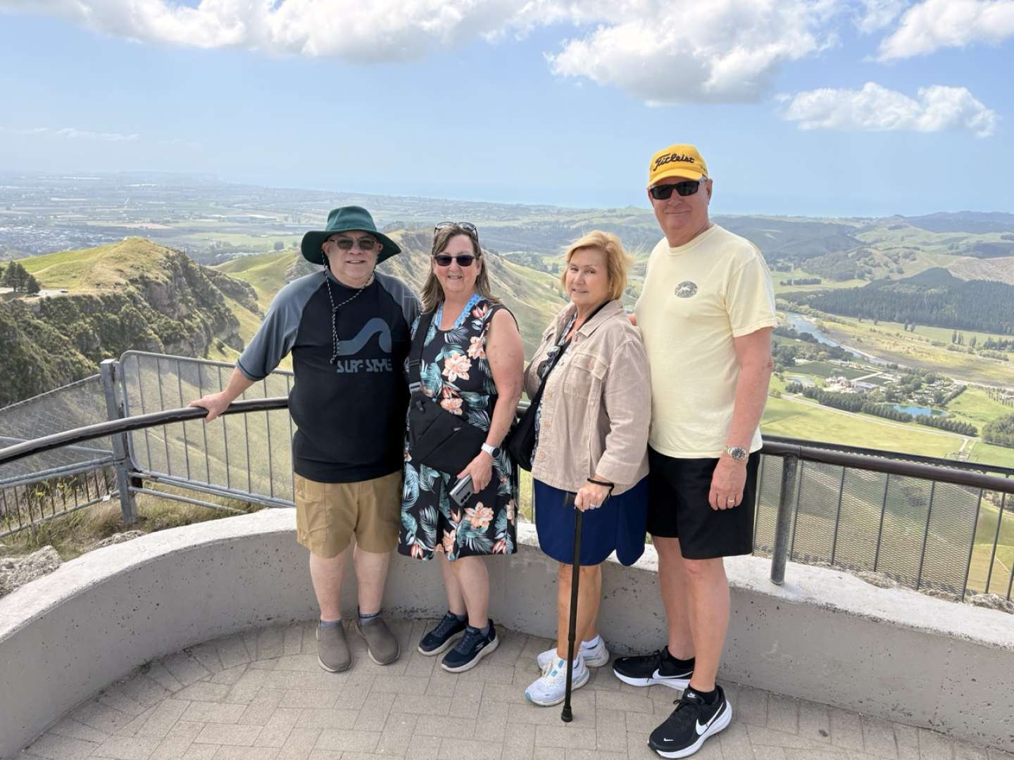 At the summit of Te Mata Peak