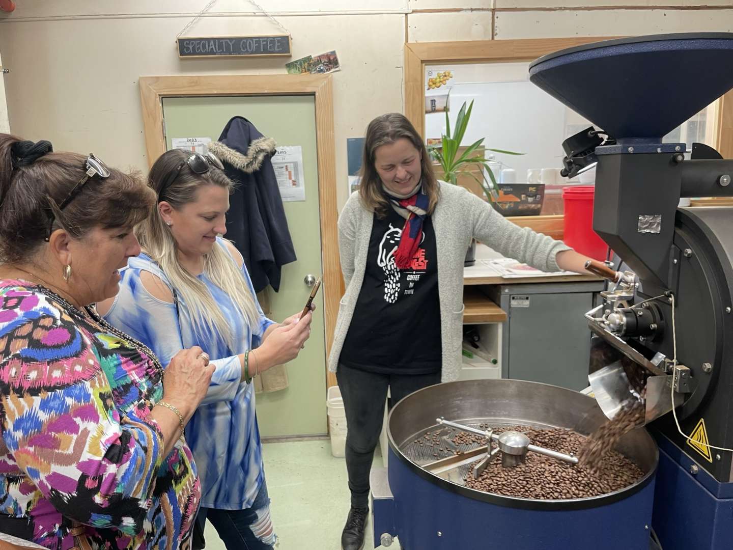 Coffee roasting at Ripe Coffee Co