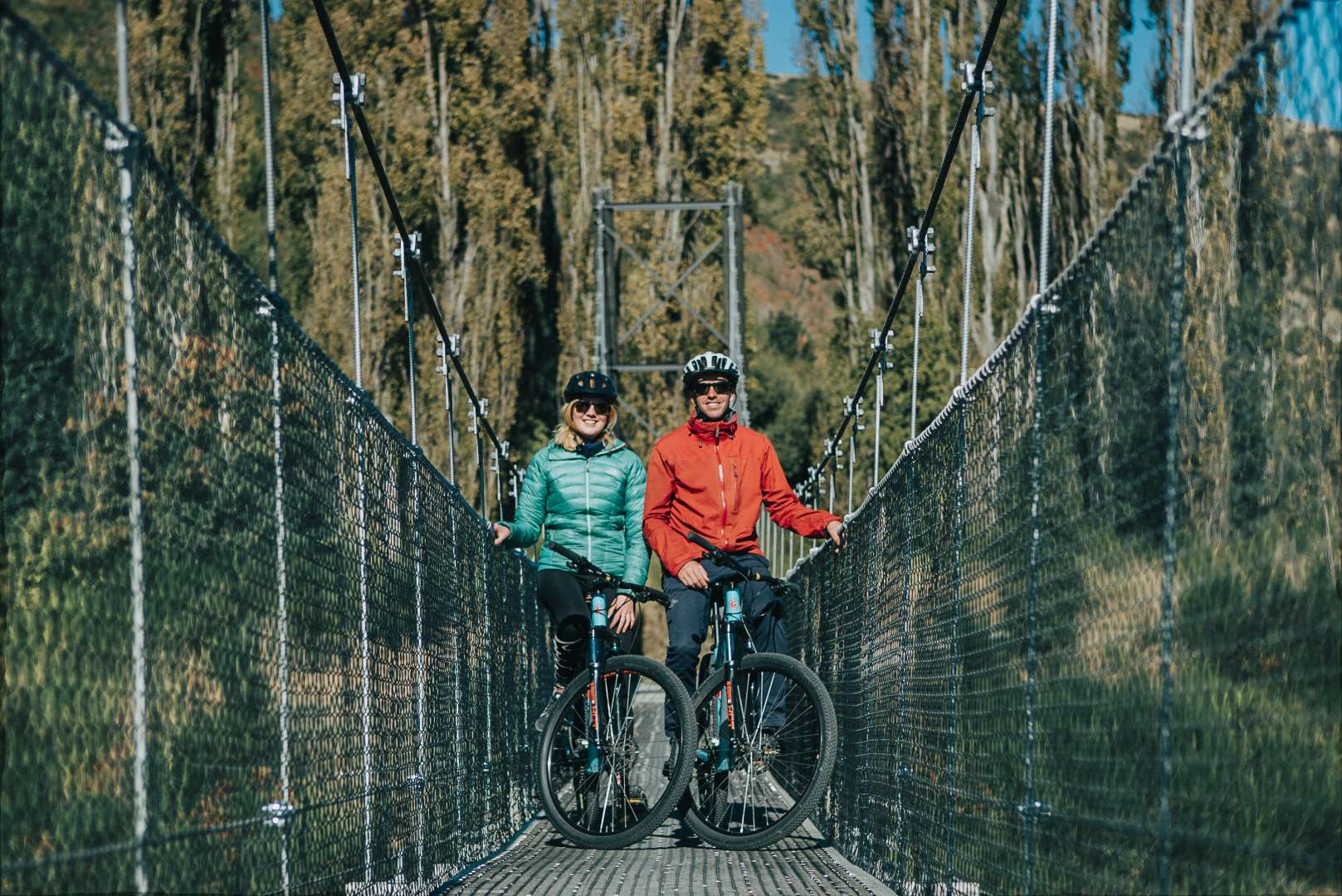 Cycling between Arrowtown and Queenstown