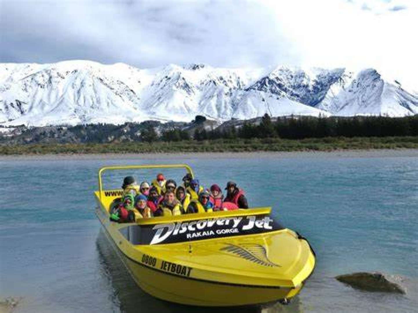 Discovery Jet, Rakaia Gorge (in winter)