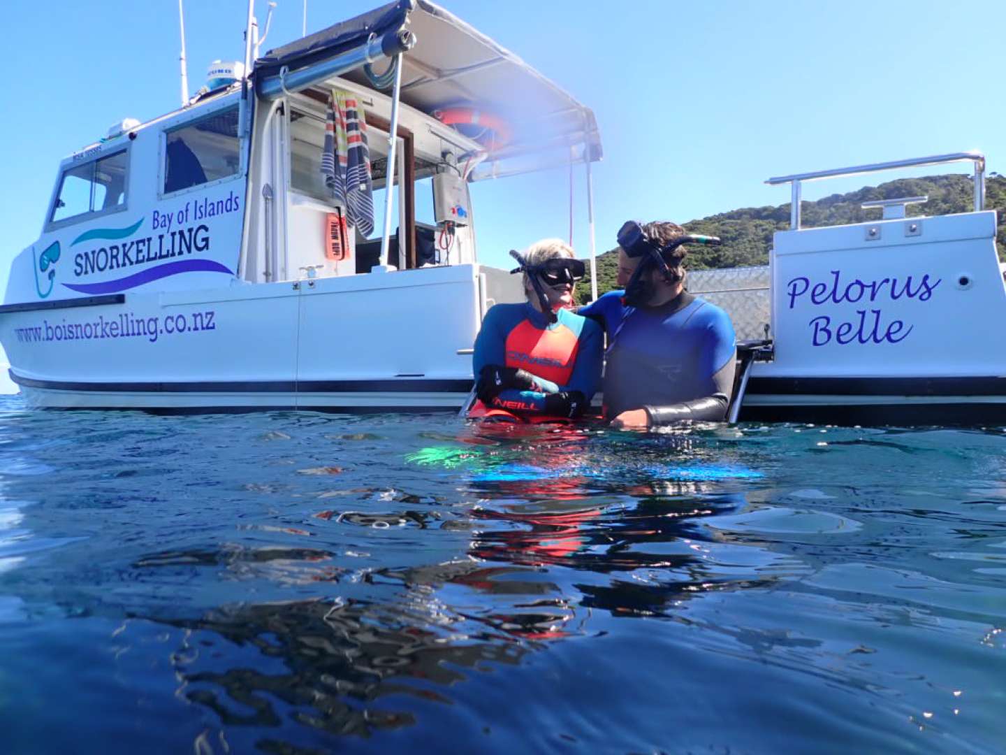 Entry so easy Snorkelling in the Bay of Islands