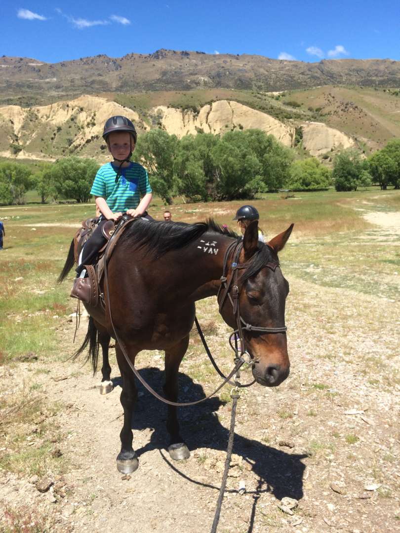 Horse Trekking in Wanaka along the Cardrona River | Child Friendly Horses