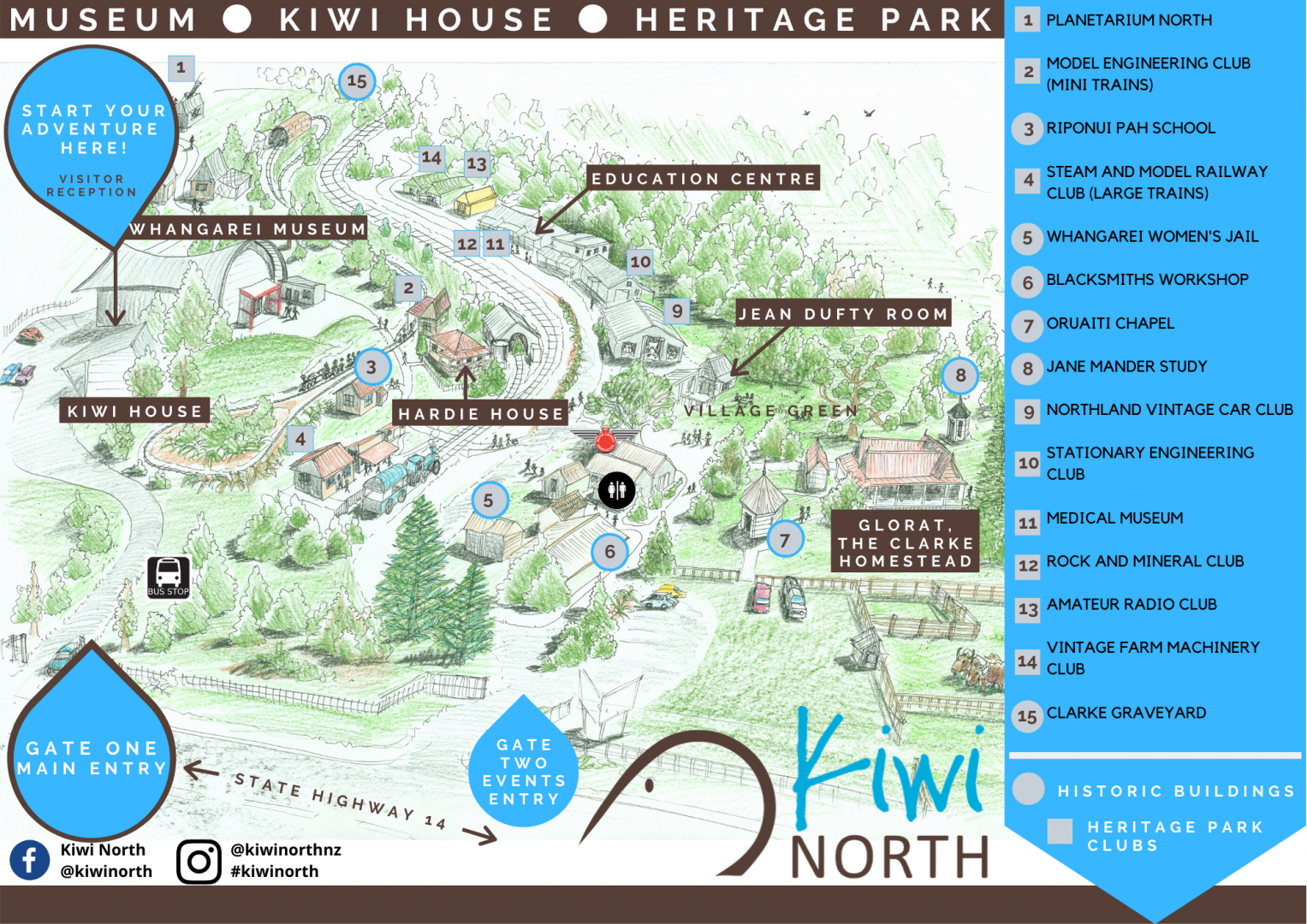 Kiwi North Map