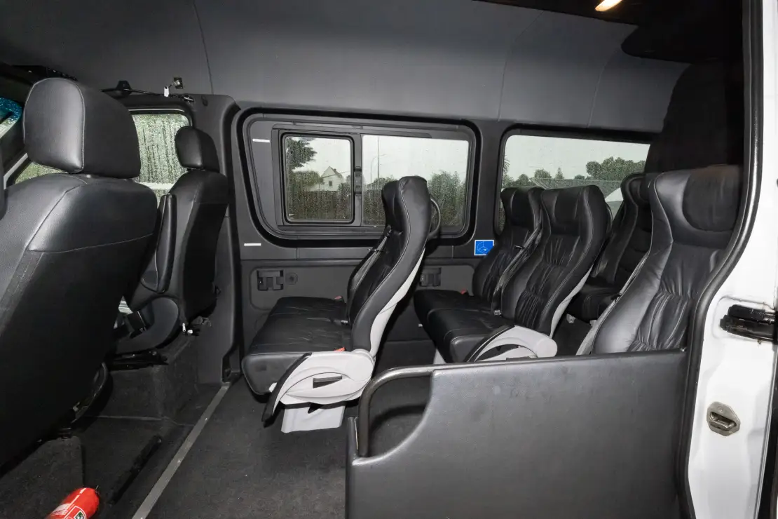 A luxury travel vehicle