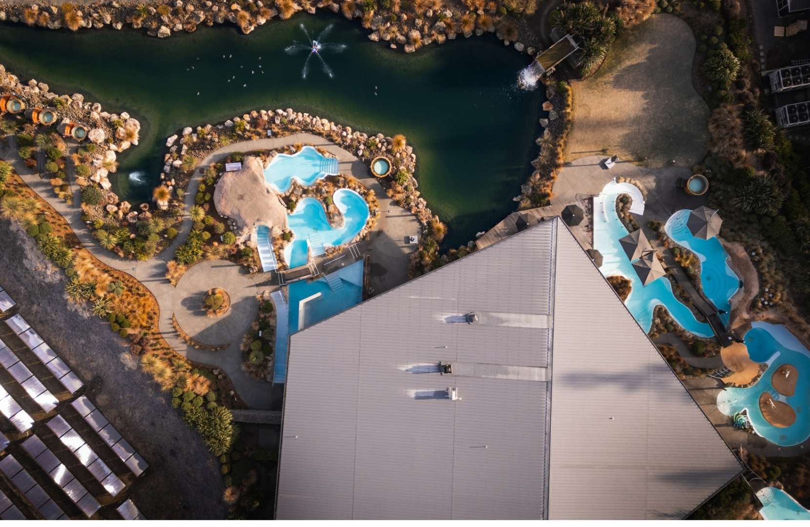 Ōpuke Thermal Pools & Spa drone photo