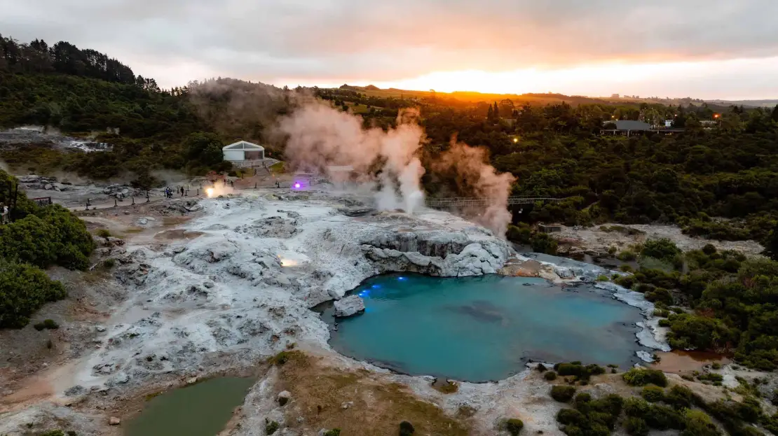Explore amazing geothermal wonderland.