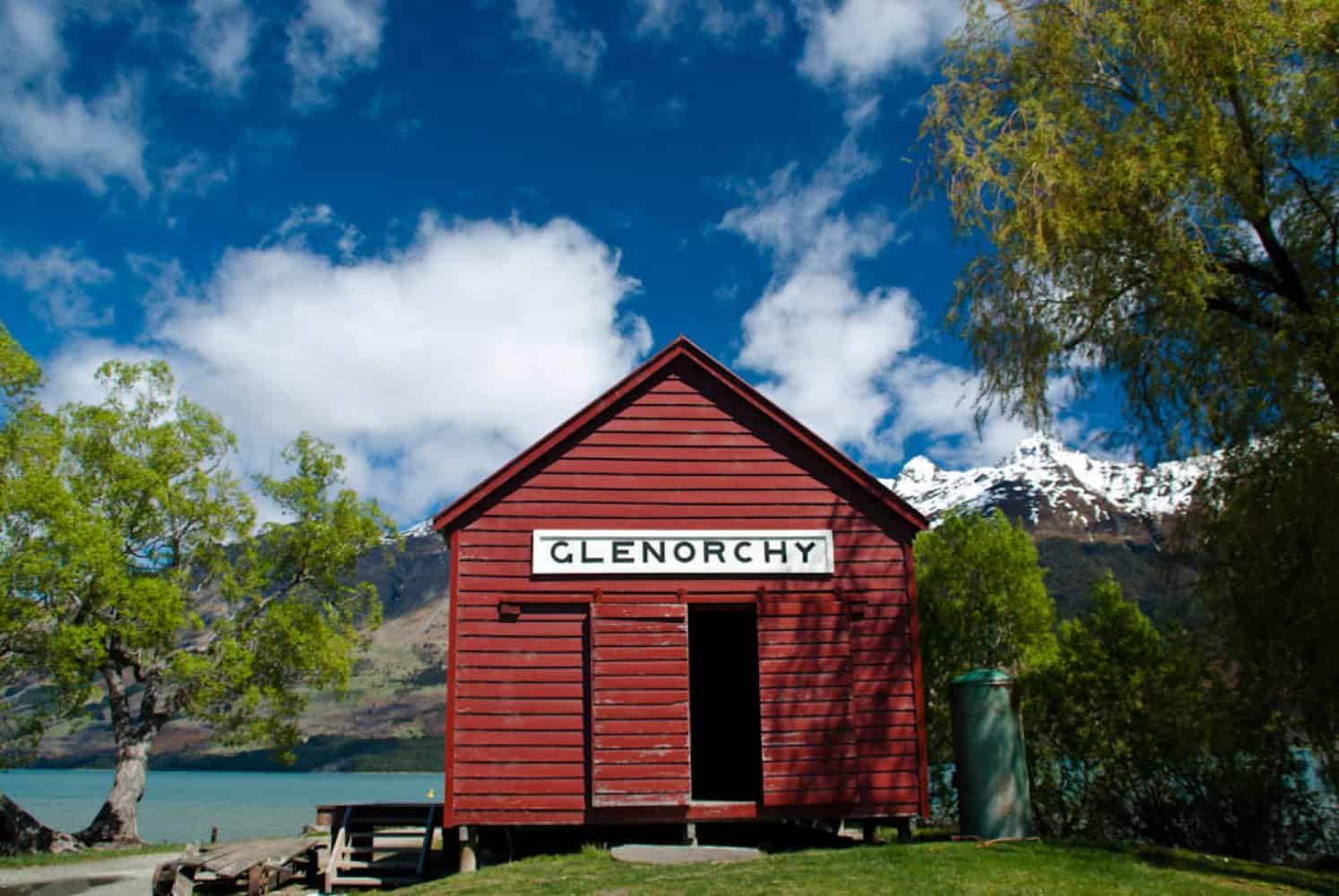 The famous red shed in Glenorchy Queenstown