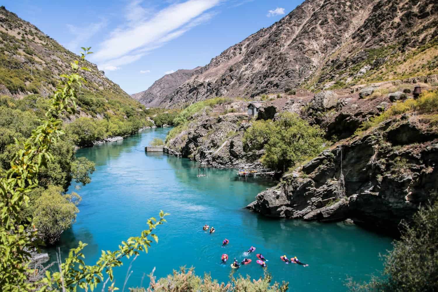 Sledging in the Kawarau River Queenstown