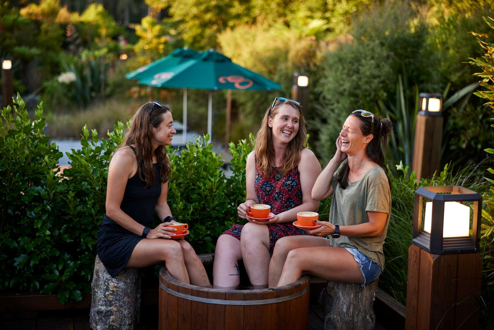 Secret Spot Hot Tubs free foot bath with drinks Rotorua