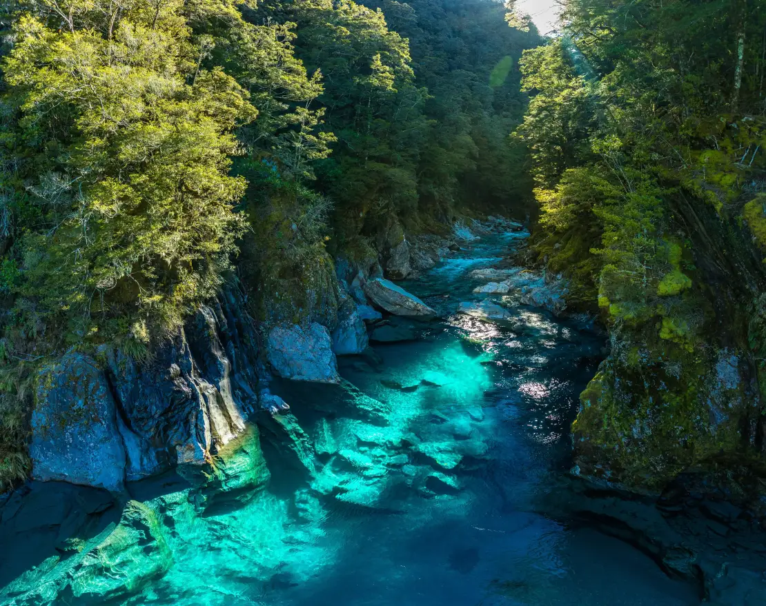 Blue pools