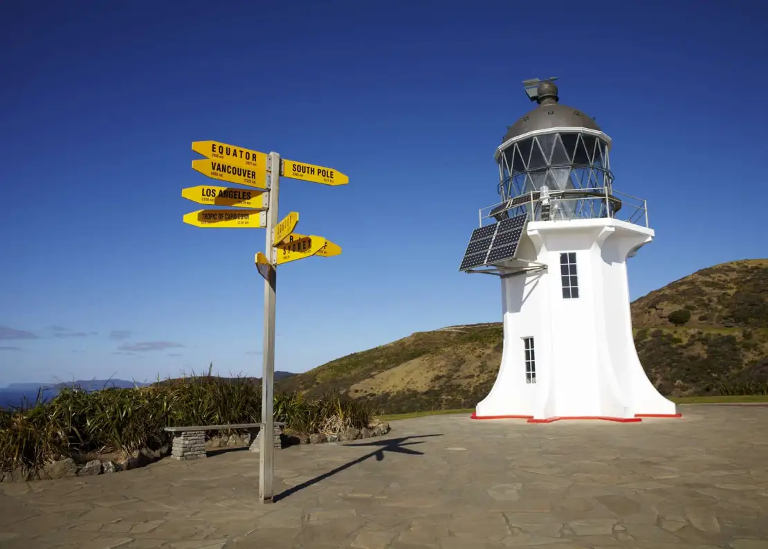 Lighthouse Far North Scenic Flight from Paihia