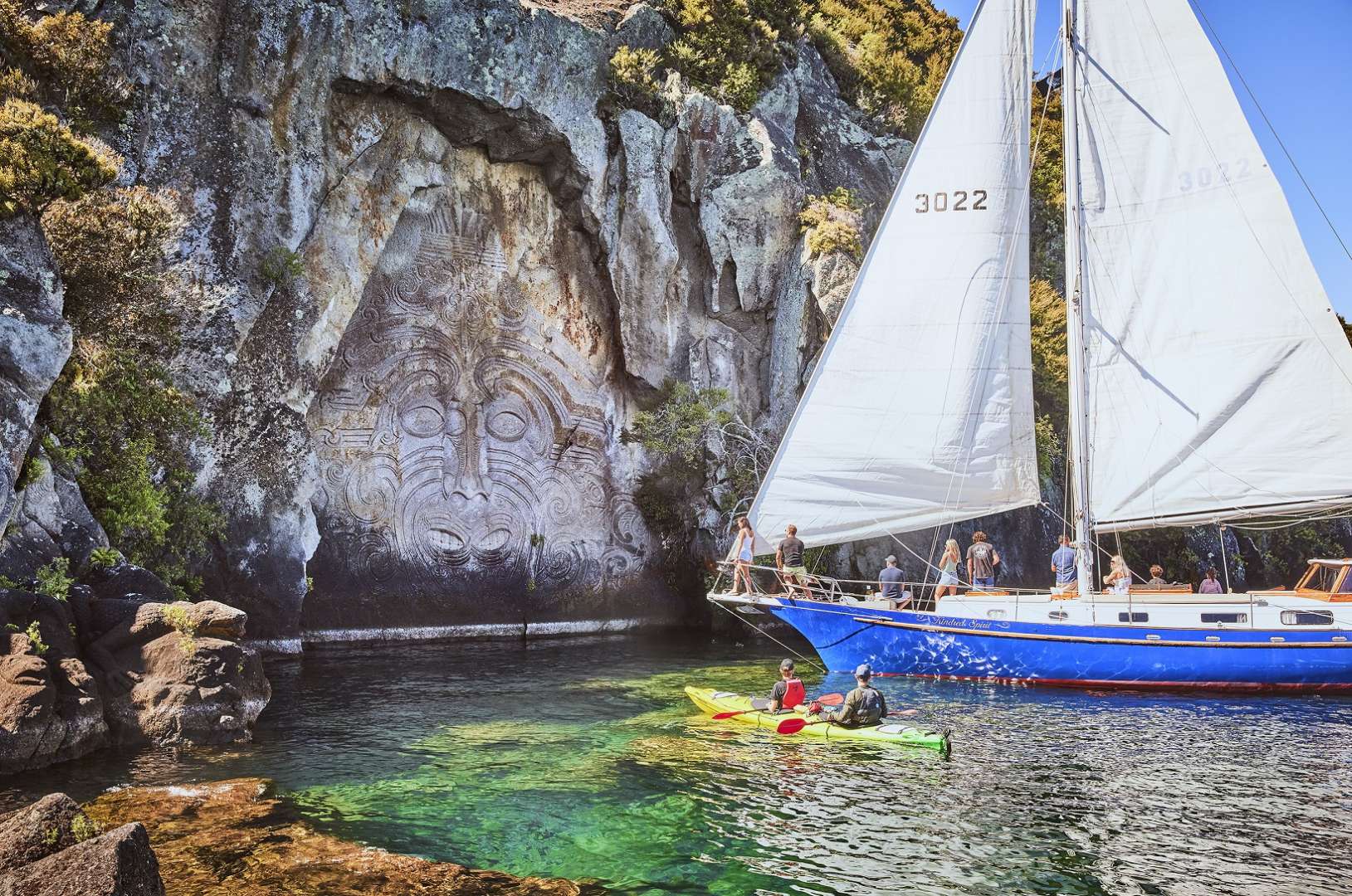 Maori Rock Carvings