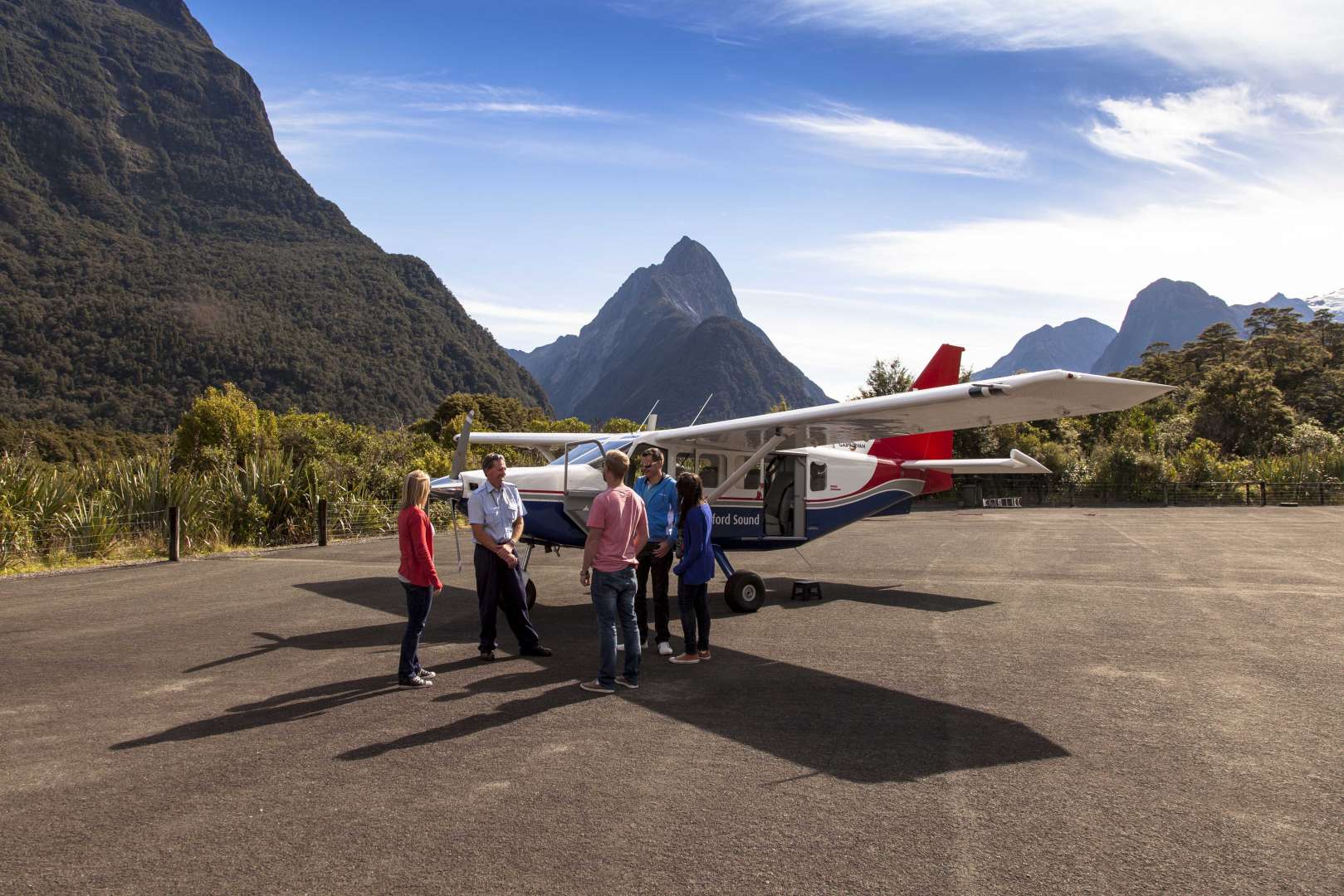 Milford by plane