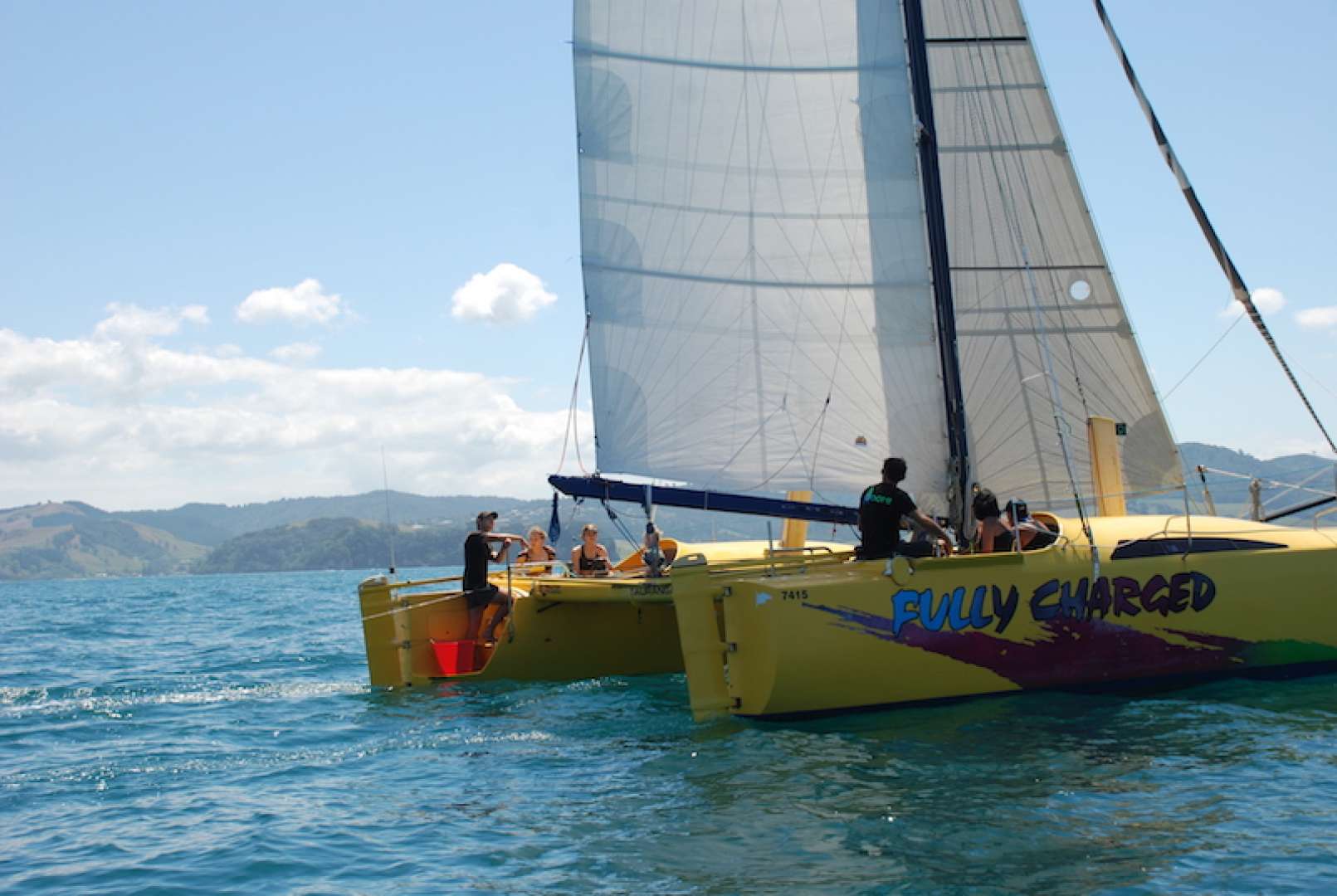 Our Spacious Catamaran is Wind-Powered Eco-Friendly