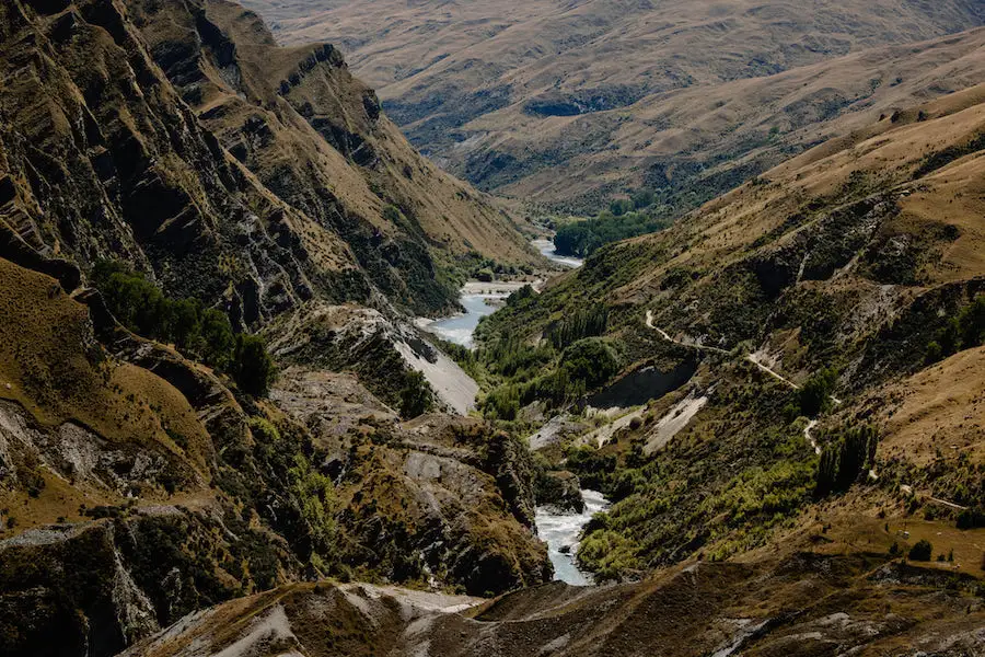 Panoramic views of Skippers canyon
