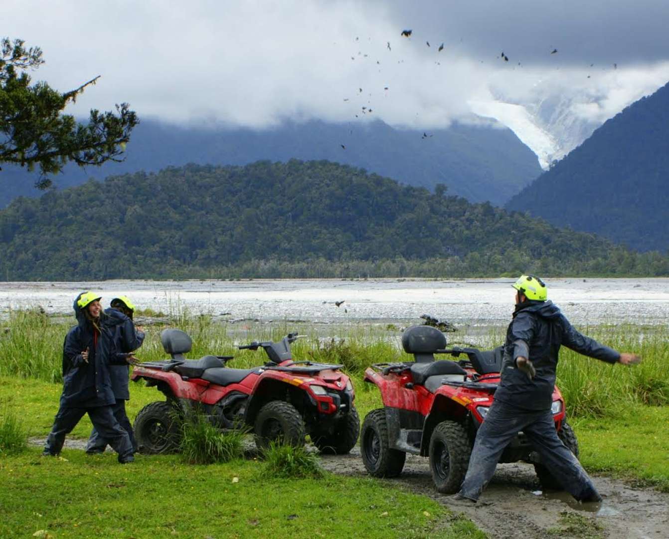 Quad Bikes with Spectacular�Views of the Surrounding Mountains and the Famous�Franz Josef Glacier