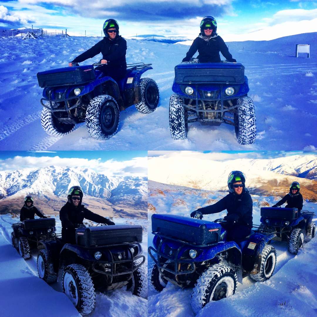 Quad Biking Activity in the Snow in Wanaka