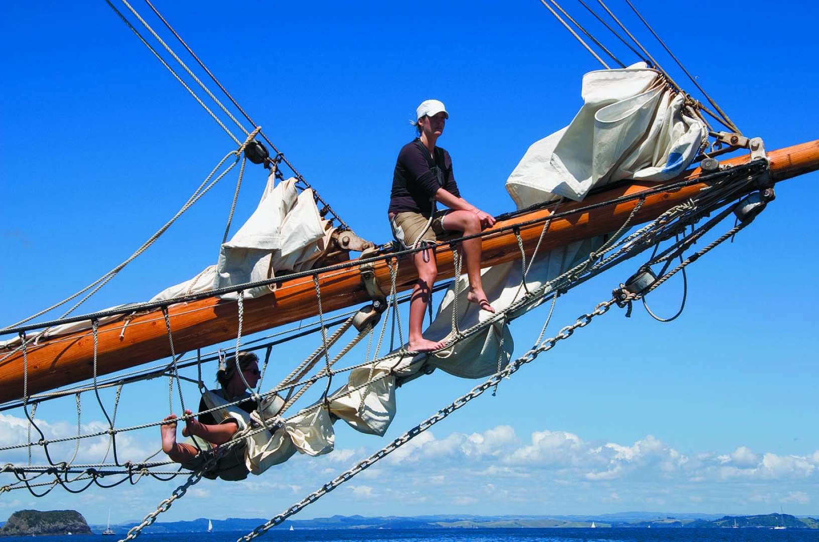 Riding the Bowsprit activity with R Tucker Thompson
