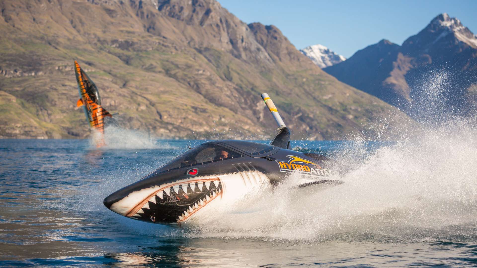 Speeding across the water