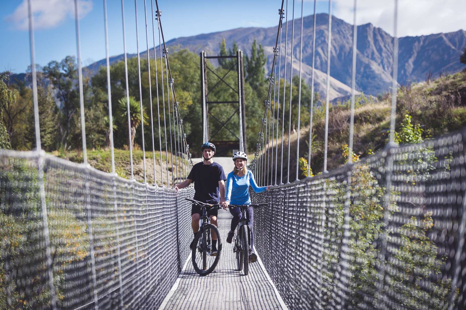 Stunning cycle trail including suspension bridges