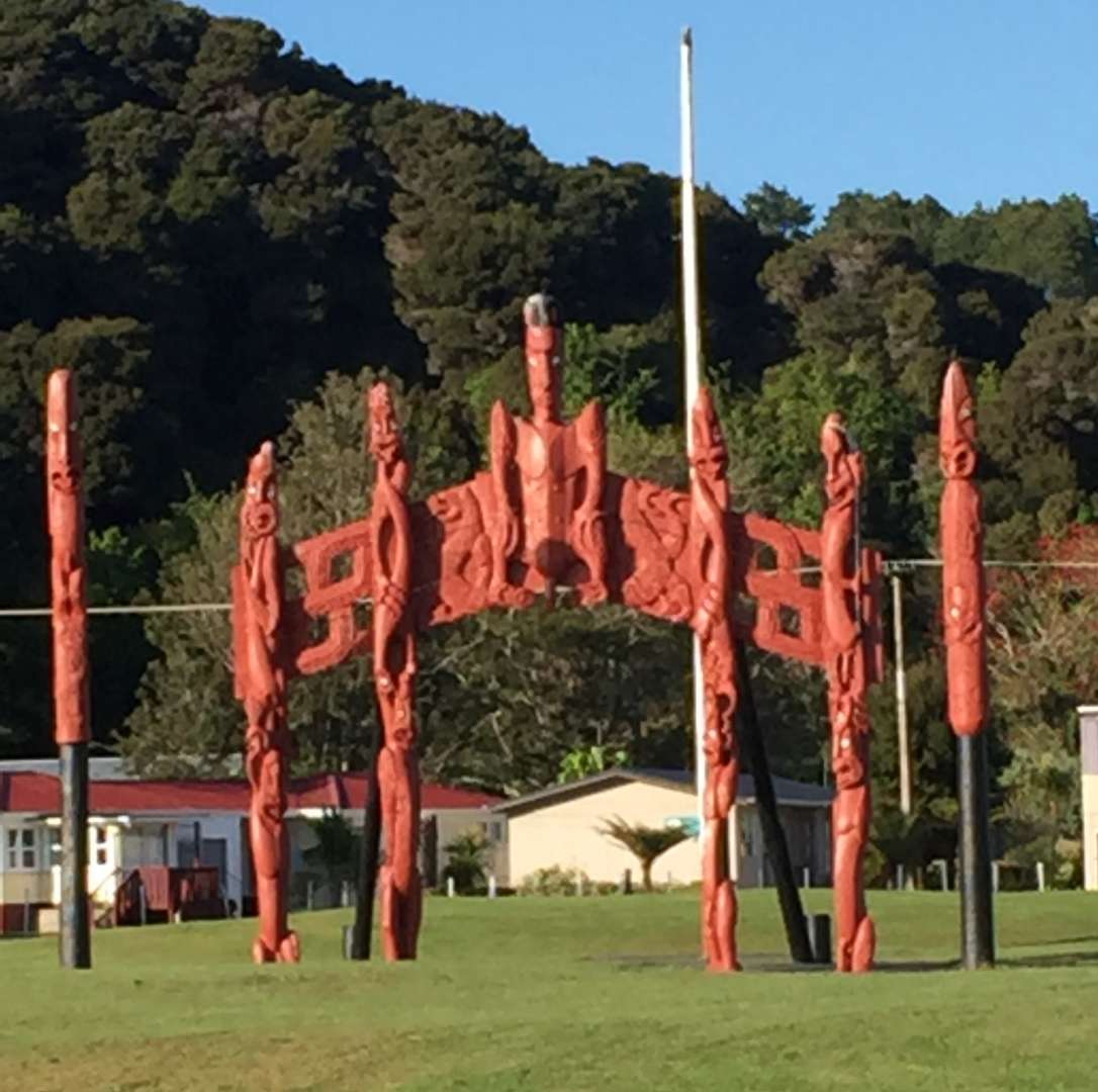 Totems near Waitangi