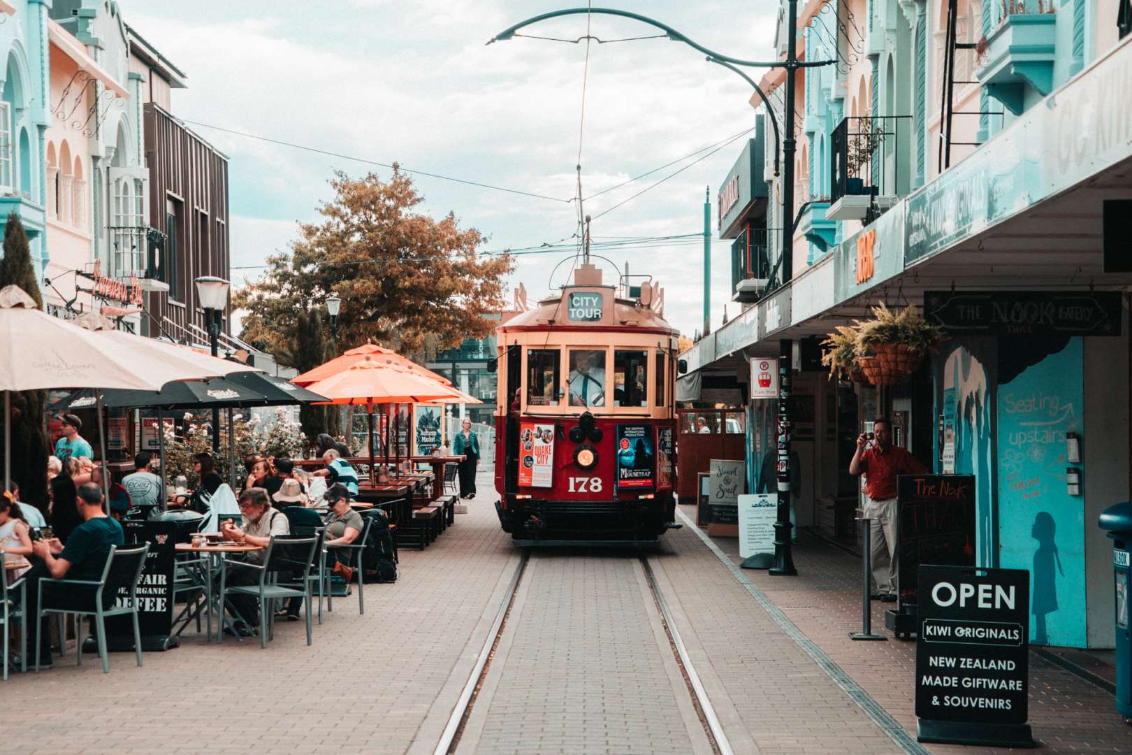 Tram ride in Christchurch