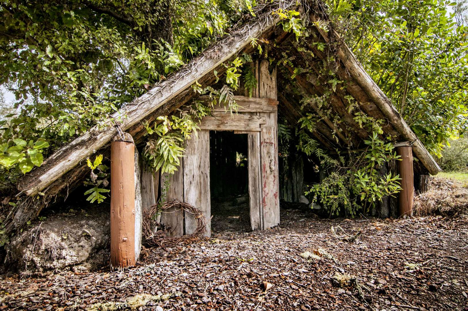 Buried Village is one of Rotoruas iconic tourist destinations. Whare of Tuhoto