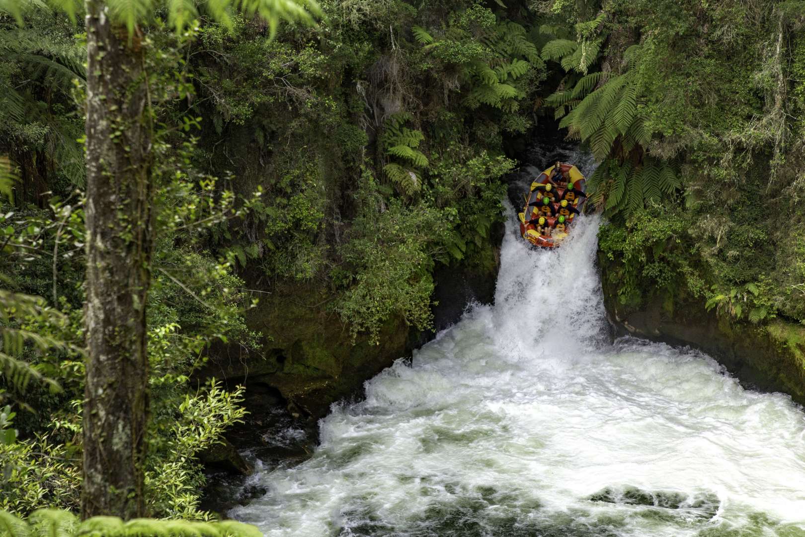 Worlds tallest commercially rafted waterfall