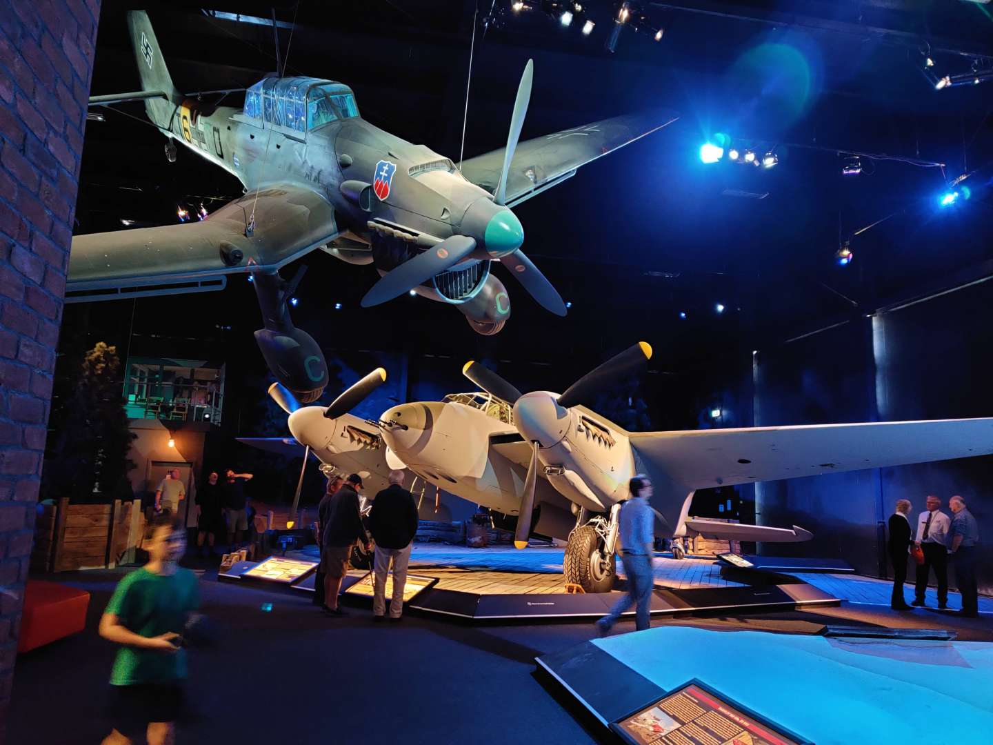 WW2 - The Stuka looms above the DeHavilland Mosquito